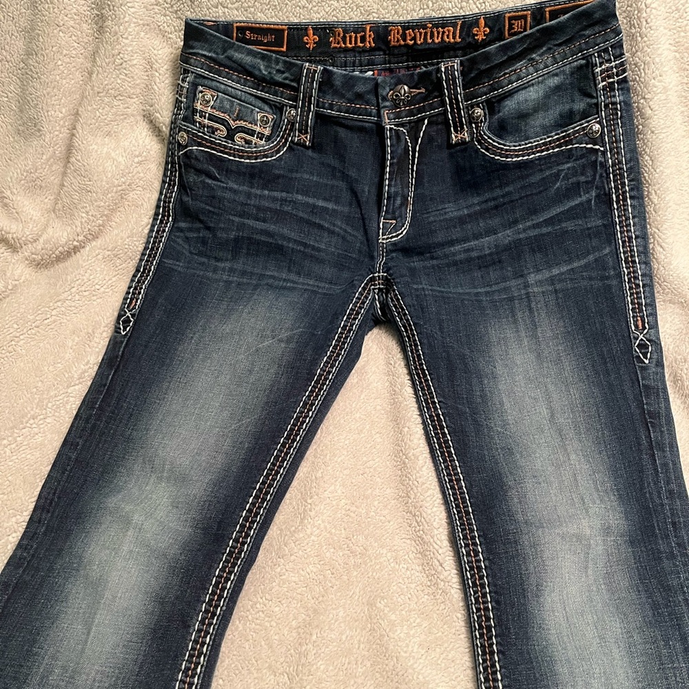 Rock Revival Trixie Jeans Straight Leg
Great condition Worn Three times Size 30